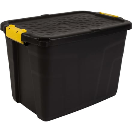Opbergbox Bankers Box 60L met handgrepen robuust zwart