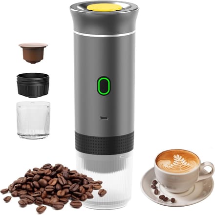 Draagbare 3-in-1 Espressomachine voor Koffiezetapparaat - Oplaadbaar en Compact
