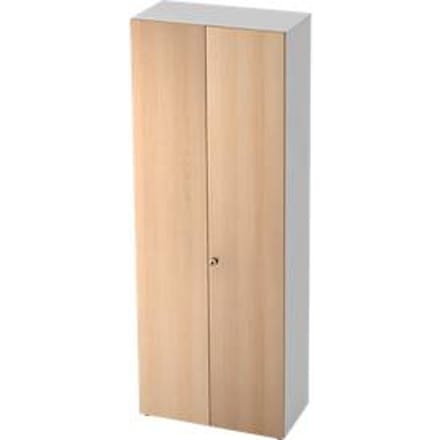 Archiefkast TOPAS LINE, 6 ordnerhoogten, B 800 mm, wit/eiken