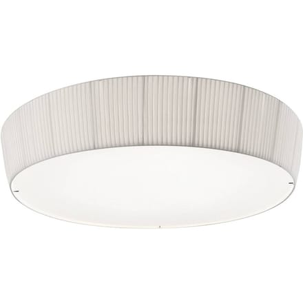 Bover LED plafondlamp Plafonet, Ø 95 cm, wit, aluminium/stof