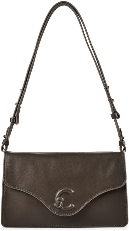 Coccinelle C-Me Schoudertas Leder 26 cm - Dames - fango