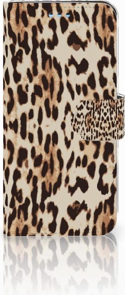 Samsung Galaxy S9 Telefoonhoesje met Pasjes Leopard