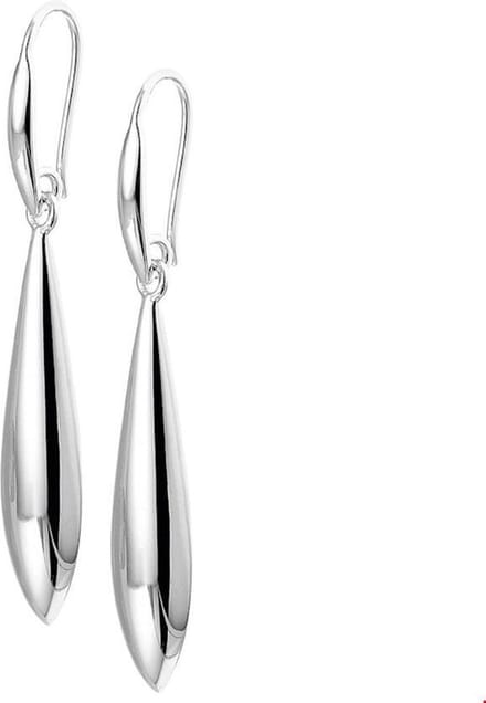 TFT Oorhangers Zilver Gerhodineerd Glanzend 46 mm x 8 mm