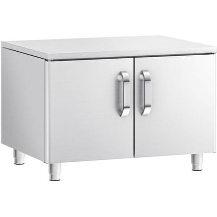 GGM Gastro Edelstahl Unterbau - 800mm - 2 Türen Zilver