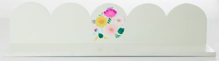 Rice Houten Wandplank (56x11x13 cm) Wit.