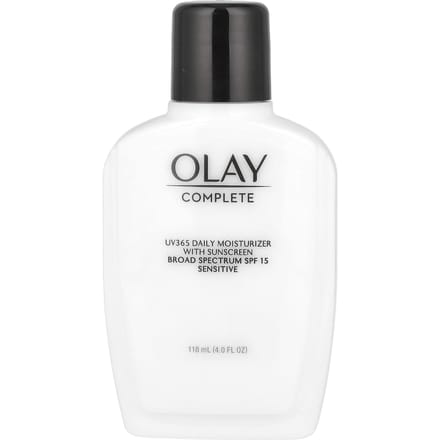 Complete, Uv365 Dagelijkse Moisturizer, met Zonnebrandcrème, Spf 15, Gevoelig, 118 ml (4.0 fl oz) white