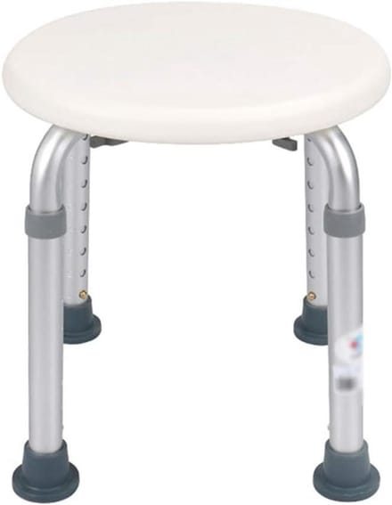Douchestoel - Badkamer stoel - Veilig Douchen - Antislip Beenpad - 35-52 cm - Wit