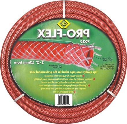 Slangbuis - Waterslang Pro-Flex - Tuin besproeien - Drielaags versterkt - 75 meter - Rood/Wit