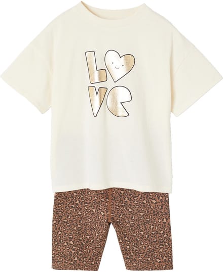 Vertbaudet Set meisjes t-shirt en short