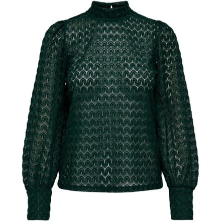 Jacqueline de Yong avery l/s lace top jrs noos 15268408 chocolate torte