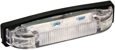 6 led light - 24V - Wit