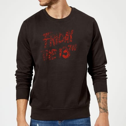 Friday the 13th Logo Blood Sweatshirt - Black - S