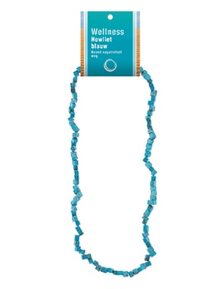 Howliet blauw splitketting + kaart (gekleurd)