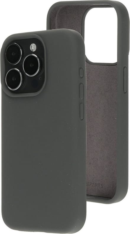 Mobiparts hoesje geschikt voor de Apple iPhone 15 Pro - Siliconen - Grijs
