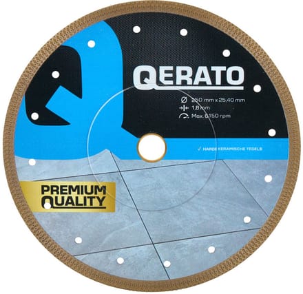 Qerato Diamantzaagblad 250 mm x 25,4 mm - Diamantschijf