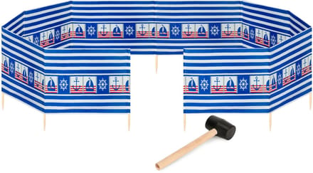 Garronda Strand Windscherm Met Stokken - Windscherm Strand – Windscherm – Rubberen hamer – GD-EX-Wb-15m