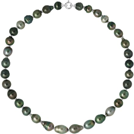 Ketting met Echte Gecultiveerde Tahiti Parel Cirkel 9-10 mm