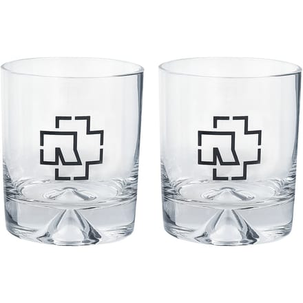 Rammstein Whiskeyglas - Tumbler 2er Box - voor Geen - transparant