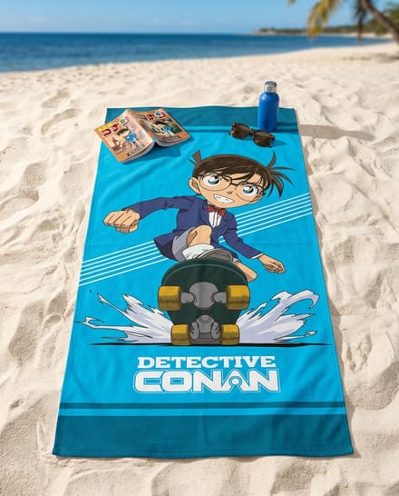 Detectuve Conan Strandlaken 70 x 140 cm - Polyester