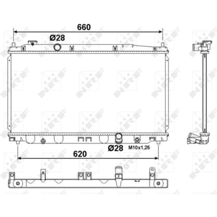 Radiator, motorkoeling NRF 53194