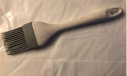 Bakkwast - Siliconen - wit grijs 21.5 cm lang