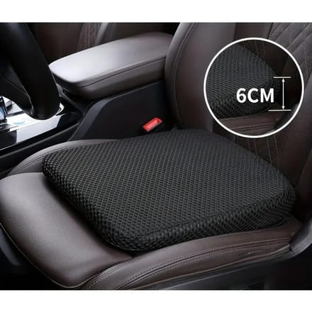 Auto Zitkussen - Autostoel kussen - Ergonomisch Zitkussen - Traagschuim zitkussen - Zwart