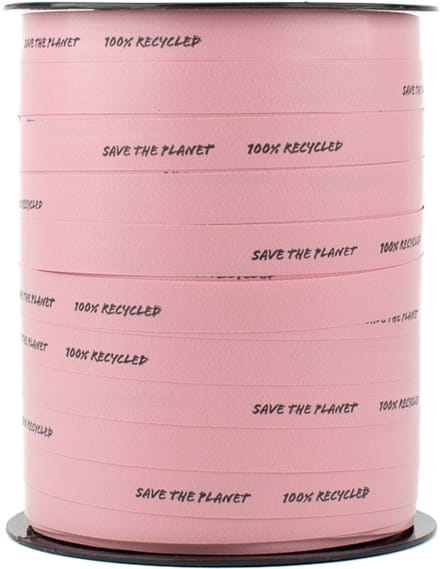 Krullint - 10 mm x 250 m - roze - 100% gerecycled PP
