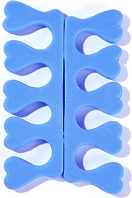 DW4Trading Foam Vinger & Teenspreiders - Blauw - 2 Stuks