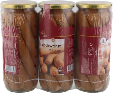 Gouden Banier Bockworst - 3 potten x 720 gram