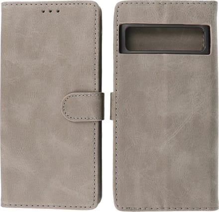 Google Pixel 8 Pro Hoesje Book Case Portemonnee Telefoonhoesje - Grijs