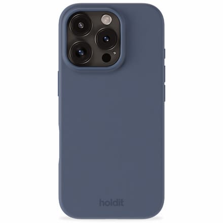 Holdit Silicone Case geschikt voor Apple iPhone 16 Pro - Pacific Blue