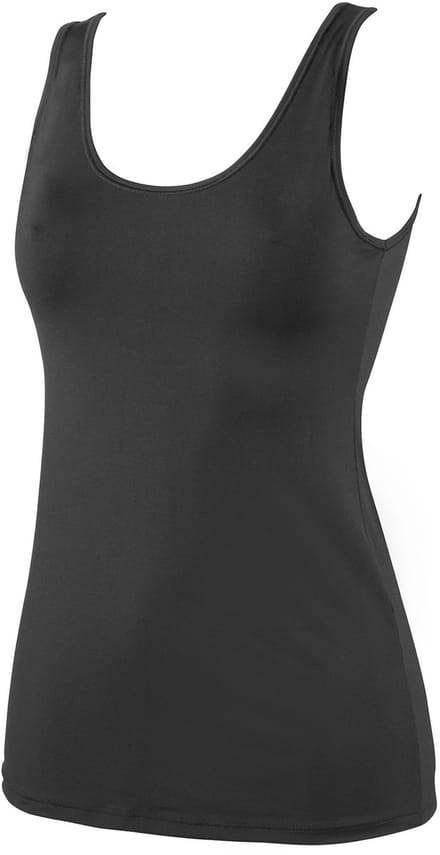 Avet Dames hemd microfiber 7591 - Polyamide dames onderhemd - Naadloos Singlet - Zwart / M