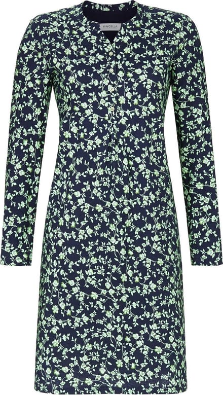 Ringella – Green Flowers – Nachtkleed – 4511026 – Night Blue – Maat 48