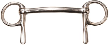 MHS Ongebroken Halve Kneveltrens RVS Mondstuk 9 cm