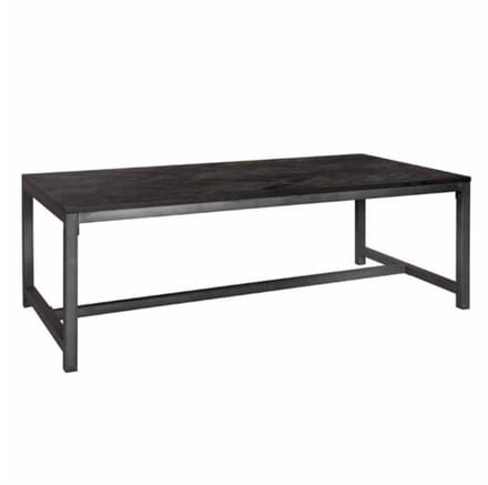 Tower Living Eettafel Ziano - Rechthoek Zwart Hout - 200x100x76cm