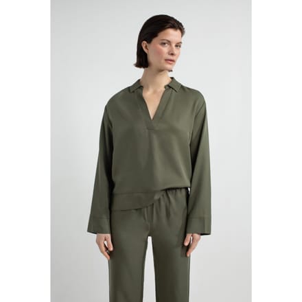 Josephine & Co Amelia Blouse Pesto Größe: 40 | Longsleeves Outlet | Damen