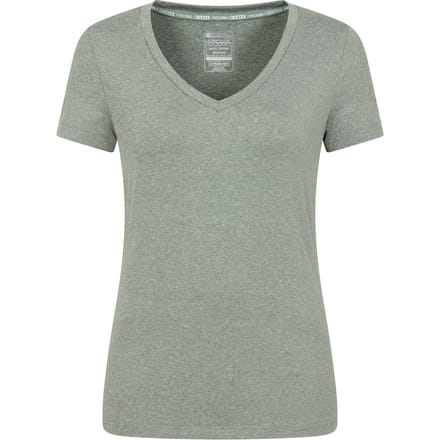 Mountain Warehouse Dames/Dames Vitaliteit V Hals T-shirt (Kaki Groen)