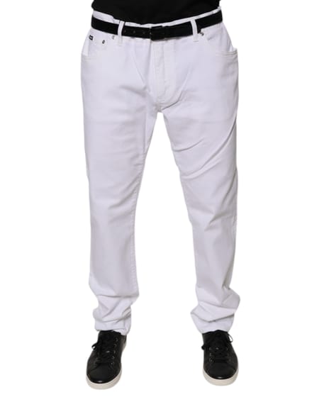 Witte Katoenen Jeans
