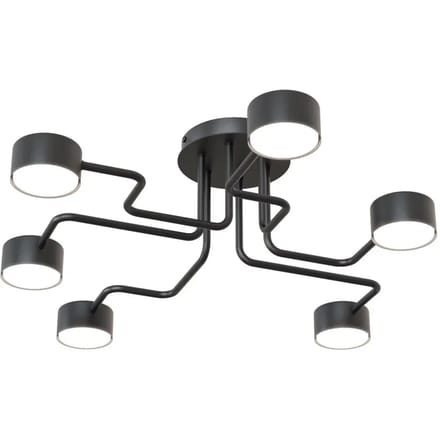 Plafondlamp met 6 gloeilampen Emibig Lighting Kurage