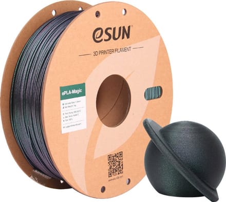 eSun ePLA-Magic Donkergroen glitter / Dark twinkling green 1 kg - 1.75mm - 3D printer filament