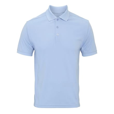 Premier Heren Coolchecker Poloshirt (Lichtblauw)