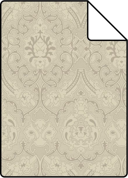 Proefstaal Origin Wallcoverings behang ornamenten glanzend brons - 26,5 x 21 cm - 346247-S