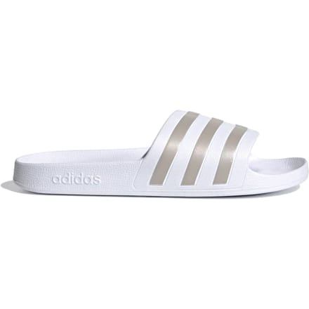 Adidas adilette Slippers en Sandalen Dames - Wit - Maat 36 2/3 - Mesh/Synthetisch