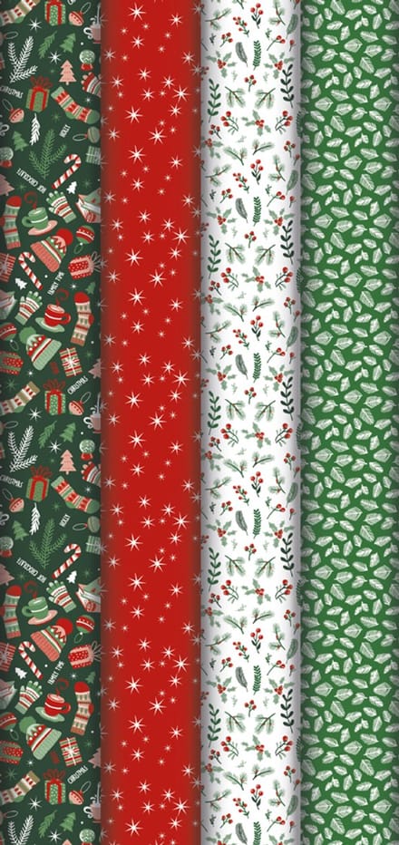 Kerstcadeaupapier 'Gezellig'