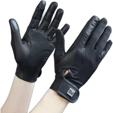 Leren en mesh handschoenen Premier Equine Bordoni