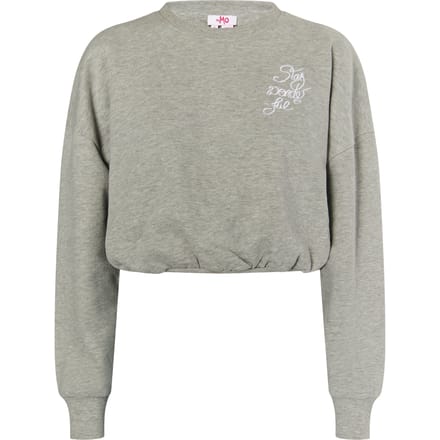 Mymo Cropped sweatshirt Dames grijs melange