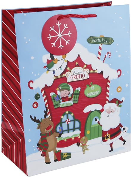 Clairefontaine Kerstcadeauzak 'Peperkoekhuisje'