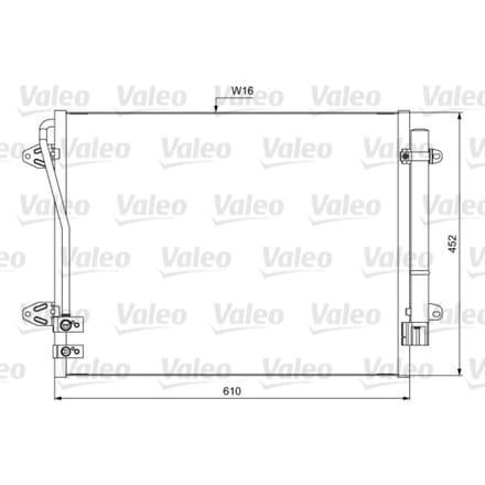 Condensator, airconditioning VALEO 814039