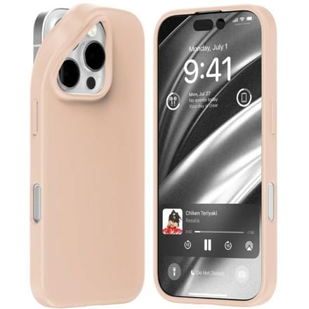 Mercury iPhone 16 Pro Serie - Rood en Zand Kleur - Beschermende Case - Perfecte Pasvorm
