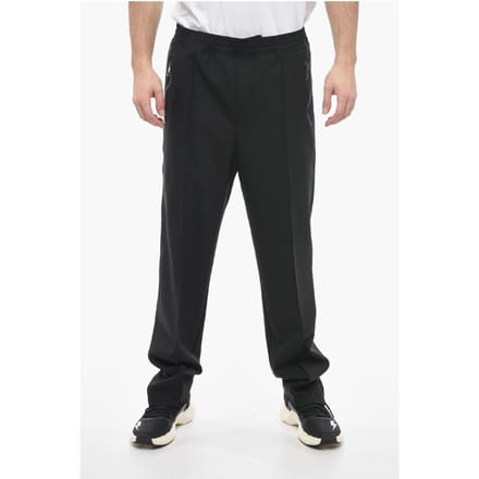 Losse LOUIS-broek met elastische tailleband in zwart